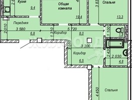 Продается 3-комнатная квартира ЖК Серебряный ключ, 87.5  м², 7613000 рублей