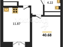 Продается 1-комнатная квартира ЖК Сакура парк, дом 1, сек 1, 40.55  м², 8850000 рублей