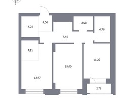 Продается 3-комнатная квартира ЖК Державина, 50, 67.28  м², 15800000 рублей