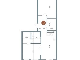 Продается 3-комнатная квартира ЖК 19/56 Кварталы Телецентра, сек 6, 61.81  м², 10000000 рублей
