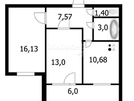 Продается 2-комнатная квартира ЖК Дивногорский, дом 46, 52  м², 5500000 рублей