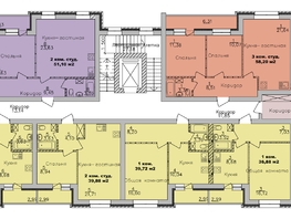 Продается 2-комнатная квартира ЖК Дивногорский, дом 24, 51.1  м², 6080900 рублей