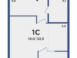 Продается Студия ЖК Поколение, дом 2, 32.5  м², 3986250 рублей