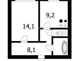 Продается 1-комнатная квартира Петухова ул, 35.6  м², 2640000 рублей