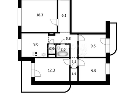 Продается 4-комнатная квартира Урманова ул, 76.5  м², 7500000 рублей