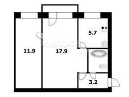 Продается 2-комнатная квартира Оловозаводская ул, 44.6  м², 3600000 рублей