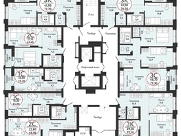 Продается 3-комнатная квартира ЖК Одоевский, дом 3, 74.5  м², 7500451 рублей