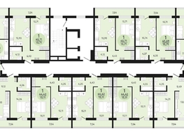 Продается 1-комнатная квартира ЖК Новый парк, дом 3, 45.69  м², 4403200 рублей