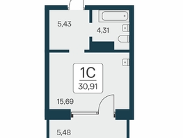 Продается Студия ЖК Сакура парк, дом 2, 30.91  м², 7000000 рублей