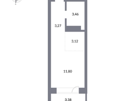 Продается Студия ЖК Державина, 50, 21.65  м², 6600000 рублей