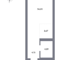 Продается Студия ЖК Державина, 50, 29.2  м², 8400000 рублей