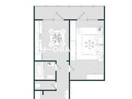 Продается 1-комнатная квартира Татьяны Снежиной ул, 40  м², 3700000 рублей