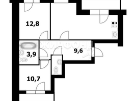 Продается 3-комнатная квартира ЖК Цивилизация, дом 1, 64.7  м², 12288000 рублей