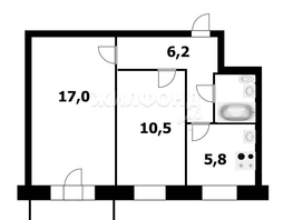 Продается 2-комнатная квартира Ватутина ул, 42.6  м², 4000000 рублей