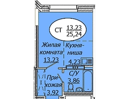 Продается Студия ЖК Комета - Октябрьский, б/с 1, 25.24  м², 3155000 рублей