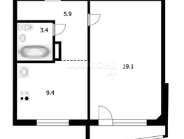 Продается 1-комнатная квартира Стофато ул, 37.8  м², 5400000 рублей