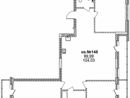 Продается 4-комнатная квартира ЖК  Римский квартал, 2 очередь, 105.49  м², 22397320 рублей