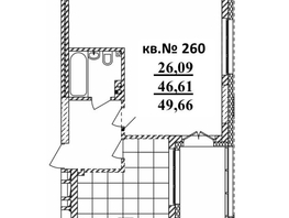 Продается Студия ЖК  Римский квартал, 2 очередь, 49.66  м², 9602933 рублей