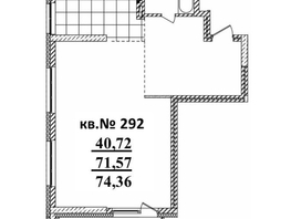 Продается 2-комнатная квартира ЖК  Римский квартал, 2 очередь, 74.36  м², 14738930 рублей