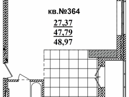 Продается Студия ЖК  Римский квартал, 2 очередь, 48.97  м², 9925734 рублей