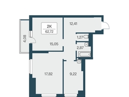 Продается 2-комнатная квартира ЖК Расцветай на Зорге, дом 3, 63.1  м², 6300000 рублей