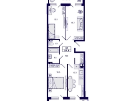 Продается 3-комнатная квартира ЖК Gorizont (Горизонт), 84.4  м², 10500000 рублей