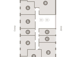 Продается 3-комнатная квартира ЖК Европейский берег, дом 44, 106.2  м², 13210000 рублей