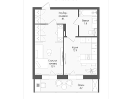 Продается 1-комнатная квартира ЖК Тетрис, корпус 2, 46  м&sup2;, 7858500 рублей
