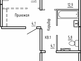 Продается 2-комнатная квартира ЖК Самоцветы, Бирюза дом 1, 63.9  м², 5700000 рублей