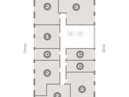 Продается 3-комнатная квартира ЖК Европейский берег, дом 44, 87.3  м², 13000000 рублей