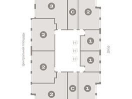 Продается 2-комнатная квартира ЖК Европейский берег, дом 45, 66.86 м², 11500000 рублей