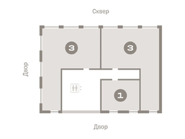 Продается 3-комнатная квартира ЖК Европейский берег, дом 45, 93.93  м², 13490000 рублей