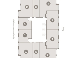 Продается 2-комнатная квартира ЖК Европейский берег, дом 45, 59.97 м², 10310000 рублей