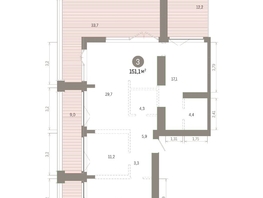 Продается 3-комнатная квартира ЖК Европейский берег, дом 45, 151.06  м&sup2;, 21920000 рублей