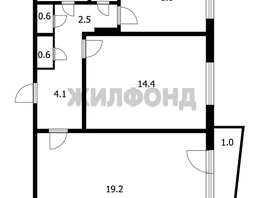 Продается 2-комнатная квартира 2-й (4 мкр.) кв-л, 53.1  м², 5500000 рублей