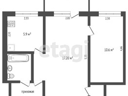 Продается 2-комнатная квартира Богдана Хмельницкого ул, 48  м², 4500000 рублей