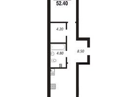 Продается Студия ЖК ПАРК-квартал «Королёв», дом 4, 52.4  м², 6812000 рублей