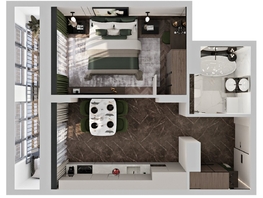 Продается 1-комнатная квартира ЖК Клубный дом на Пушкина, 42.26  м², 9720000 рублей
