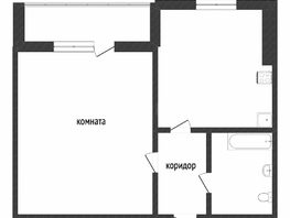 Продается 1-комнатная квартира 60 лет ссср, 34.4 м², 2250000 рублей