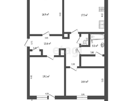 Продается 3-комнатная квартира СибНИИСХоз ул, 90.2  м², 6800000 рублей