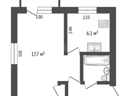 Продается 1-комнатная квартира Орджоникидзе ул, 30.1  м², 3290000 рублей