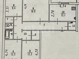 Продается 4-комнатная квартира Рабочая 15-я ул, 91  м², 7300000 рублей