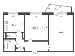 Продается 2-комнатная квартира Крупской ул, 52.3 м², 5650000 рублей