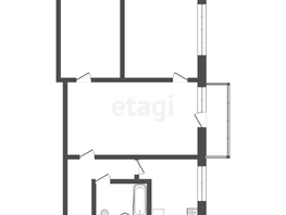 Продается 3-комнатная квартира Коммунальная ул, 47.8 м², 4400000 рублей