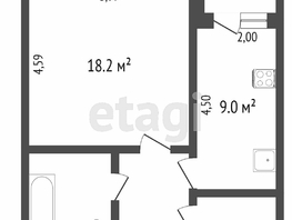 Продается 1-комнатная квартира 12 Декабря ул, 35 м², 3490000 рублей