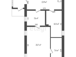 Продается Дом Гончарова ул, 65.9 м², участок 4.3 сот., 2550000 рублей