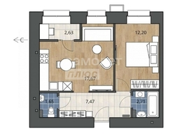 Продается 2-комнатная квартира ЖК Северное Сияние, этап 3, 45 м², 7390000 рублей