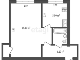 Продается 1-комнатная квартира Рабочая 5-я ул, 30.5  м², 2999000 рублей
