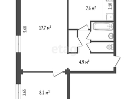 Продается 2-комнатная квартира Магистральная ул, 43  м², 3900000 рублей