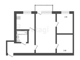 Продается 3-комнатная квартира Кировская 8-я ул, 42  м², 3500000 рублей